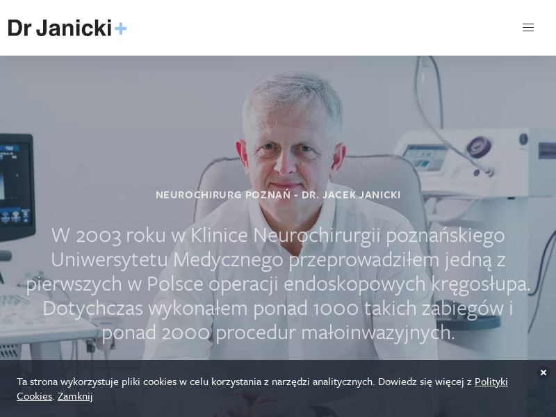 JACEK JANICKI CENTRUM NEUROCHIRURGII I NEUROLOGII, SPECJALISTYCZNA PRAKTYKA LEKARSKA